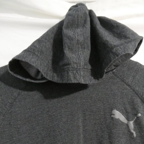 PUMA charcoal long sleeve hoodie, small BNWOT - Picture 3 of 16